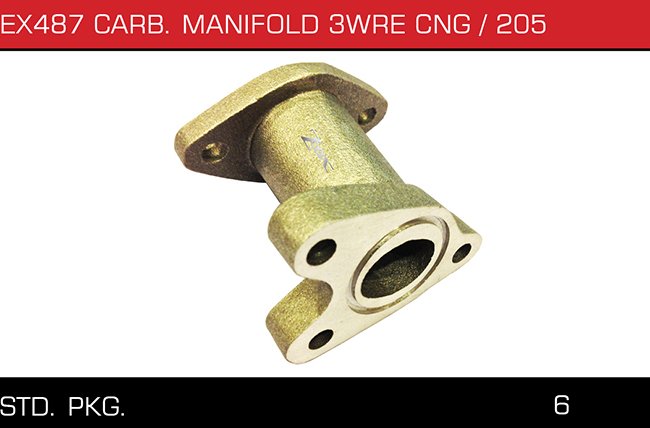 EX487 CARB MANIFOLD 3WRE CNG 205 EX487 CARB MANIFOLD 3WRE CNG 205